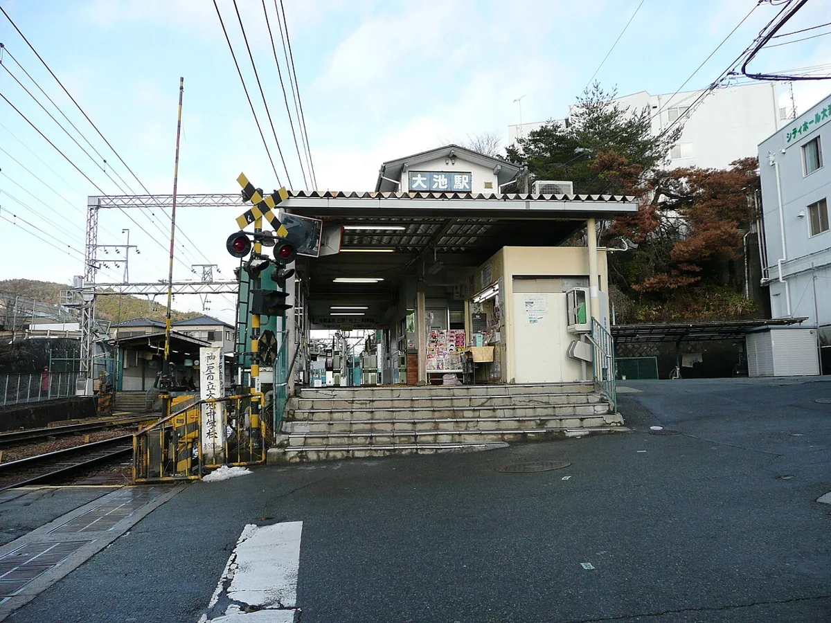 神戸電鉄大池駅の外観